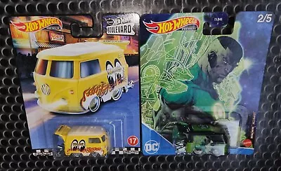 Lot Of 2 Hot Wheels: KOOL KOMBI- DC Comics Green Lantern And Boulevard Mooneyes • $12.99