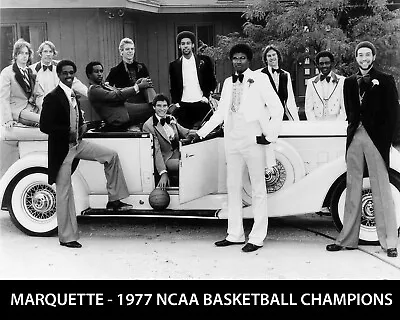 Marquette Warriors - 1977 NCAA Basketball Champions 8x10 B&W Team Photo • $6.99