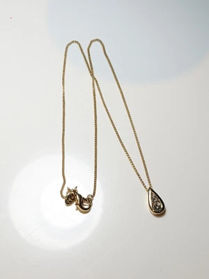 £3.99 • Buy Marks And Spencer M&S Necklace Gold Tone Rhinestone 