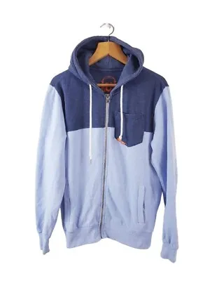 Mens Unsung Hero Hoodie / Hooded Sweatshirt Top Blue Medium  • £9.95