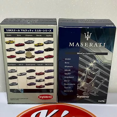 Kyosho 1/64 Maserati Minicar Collection Diecast Ghibli Bora Khamsin Merak Spyder • $18