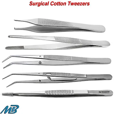 Medical Tissue Forceps Dental Nursing Pliers Surgical Cotton & Dressing Tweezers • $6.64