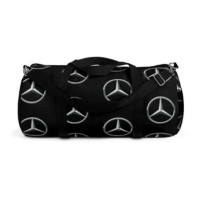 Mercedes Benz Logo Pattern Duffel Bag • $100