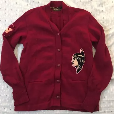 Vintage Wool Octonek Letterman Varsity Cardigan Sweater WSU EWU Size Small • $30