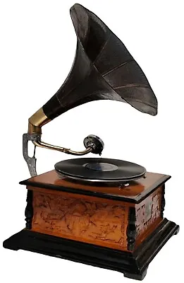 HMV Gramophone Phonograph Working Antique Audio win-up Record Players Vintage  • $460.05