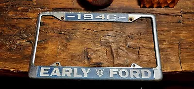 ☆ $5 SALE ☆ 1946 EARLY V8 FORD CAR TRUCK License Plate FRAME SOLID METAL • $5