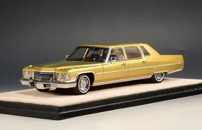 1973 Cadillac Fleetwood 75 Limousine Renaissance Gold Poly In 1:43 Scale • $102.31