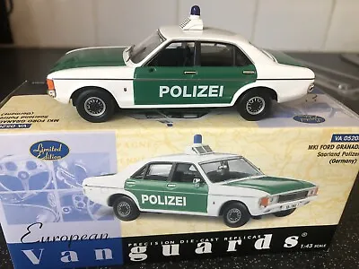 Corgi Vanguards 1:43 VA05204 Ford Granada MKl Saarland Polizei Germany - Perfect • £24