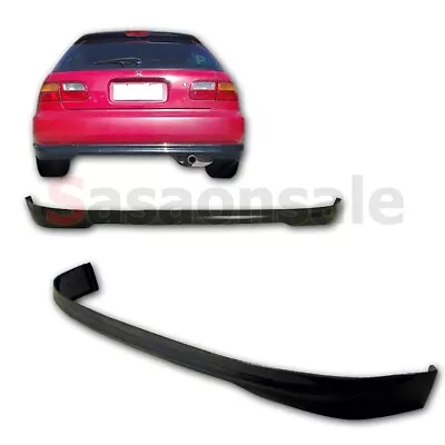 [SASA] Fit For 92-95 Honda Civic 3dr Hatch Only TR PU Rear Bumper Lip Diffuser • $69.99