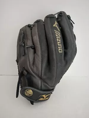 Mizuno Black Leather 12 Inch Baseball Glove MMX 122P Right Handed Throw  • $35