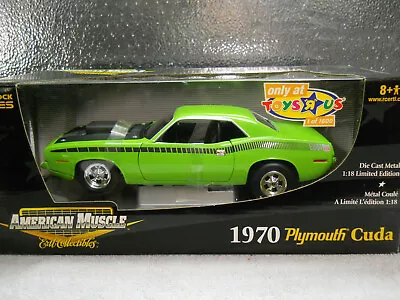 Ertl 1:18 1970 Plymouth Cuda Toys R Us Edition Green W/black Interior M.i.b. • $10.50