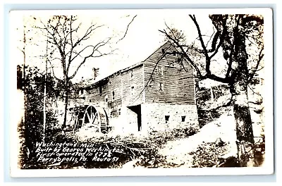 Washington Mill Perryopolis Pa Pennsylvania Real Photo Rppc Postcard (ds5) • $14.95