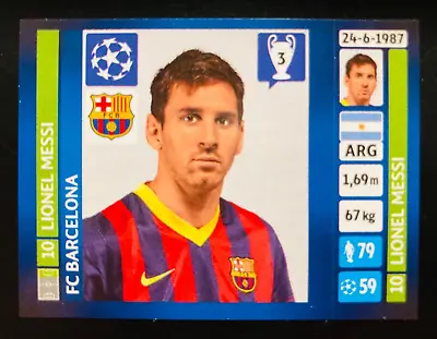 2013-14 Panini Champions League # 554 Lionel Messi FC Barcelona Sticker • $8.49