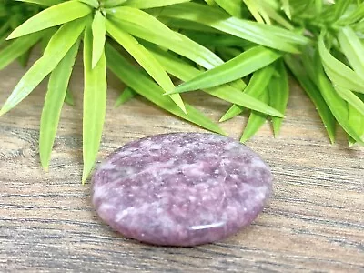 Lepidolite Palm Stone Lepidolite Soap Stone Specimen Wicca Reiki Chakra Crystal • $8.99