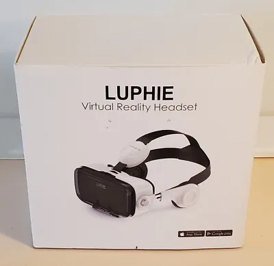 LUPHIE Virtual Reality Headset 3D VR Glasses With Stereo Headphones NEW Open Box • $19.77