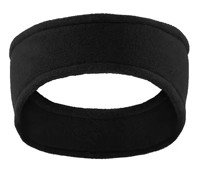 Mens/Womens Soft Stretch Fleece Headband Ear Warmer Black • $8.95