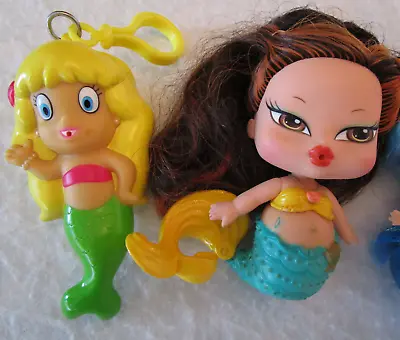 2 Mermaid Dolls Baby Bratz Jade And Childrens Place Clip-on Both 5  Tall • $6.69