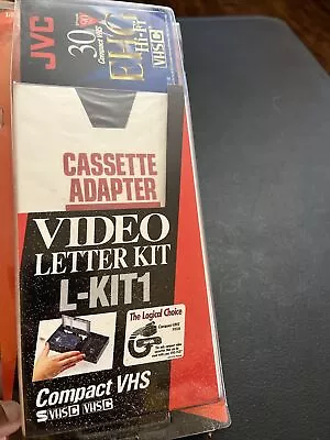 JVC Compact Cassette Adapter C-P7U Motorized VHS-C To VHS With Blank Tape NOS • $65