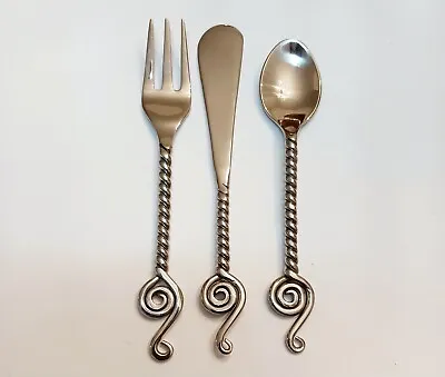 Unbranded Mini Stainless Spoon Fork & Spreader~Free Shipping • $12.99