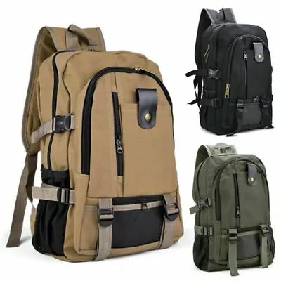 35L Large Backpack Mens Boys Rucksack Fishing Sports Travel Hiking School Bag • $18.69