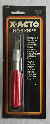 Vintage X-Acto Red Handle 5-ST Knife Model Craft Tool With Blade - NOS - U.S.A. • $11.25