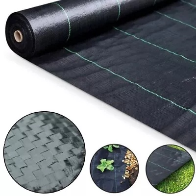 Weed Control Fabric Sheet Garden Cover Mat Landscape Membrane Home Garden Use • £1.49