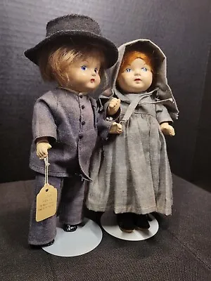 Marie Polack Mennonite Dolls Vintage C1936 Original Clothes Mohair & Composition • $294.50