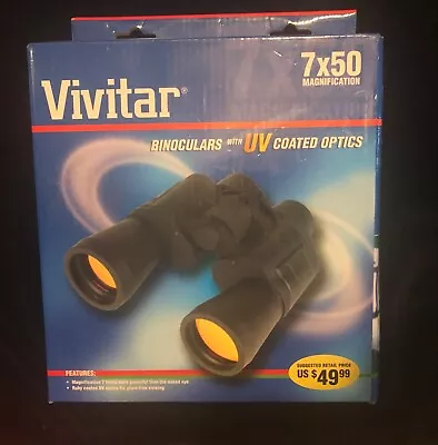 Vivitar Binoculars 7 X 50 Magnification UV Coated Optics NEW • $20