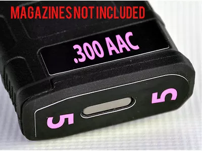 .300 AAC MAG STICKERS Fits MAGPUL PMAG 30 GEN M3 MAGS PINK NUMBERS 1-6 • $11.50