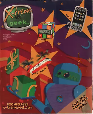 X-Treme Geek Catalog Holiday 2008 Electronics Toys 032720DBE • $19.85