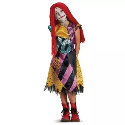 Nightmare Before Christmas Sally Girl's Cosplay Dress Halloween Classic Costume • $30.27
