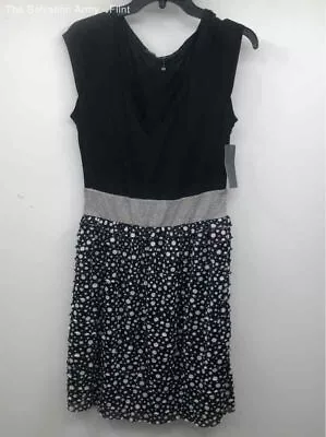 Zara Basic Womens Black White Polka Dot Ruffle Short Mini Dress Size X-Large • $5.99