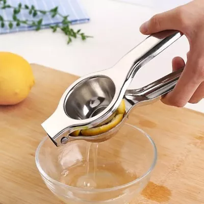 Stainless Steel Manual Hand Press Lemon Squeezer Fruit Orange Citrus Juice Tool • $12.69