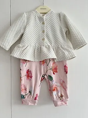 £6.99 • Buy Baby Girls Ted Baker 0-3 Months All In One Outfit Flowers Pink Cream GC