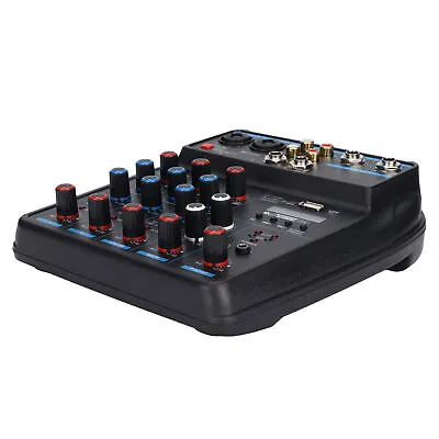  Mixer 4 Channel Digital USB BT Sound Mixer Board For DJ PC Live Broadc GDS • £54.65