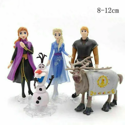 NEW FOR Disney Frozen Princess 2 Cake Toppers 5Pcs Figures Toys Elsa Olaf Anna • £12.99