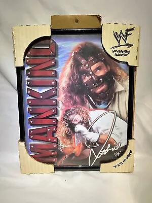 Vintage WWF Attitude Era Mankind Framed Picture In Package • $8.99