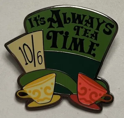 Disney - It's Always Tea Time - Alice In Wonderland - Mad Hatter Hat Pin • $6.99