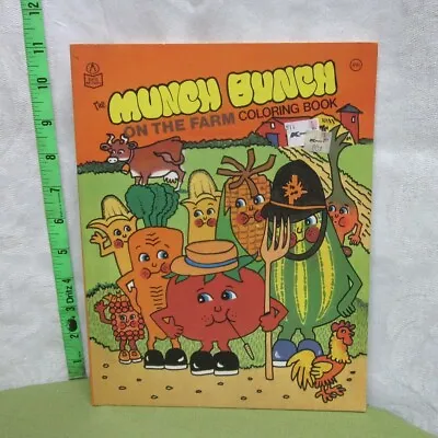 MUNCH BUNCH Beat-up Coloring Book On The Farm 1980s Healthy Casper Carrot OG • $19.99