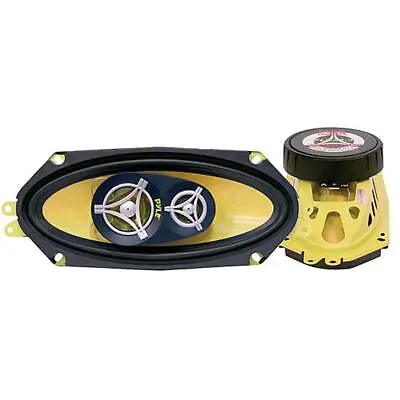 Pyle Car Three Way Speaker System - Pro 4x10 Inch 300 Watt 4 Ohm Mid Tweeter • $49.37