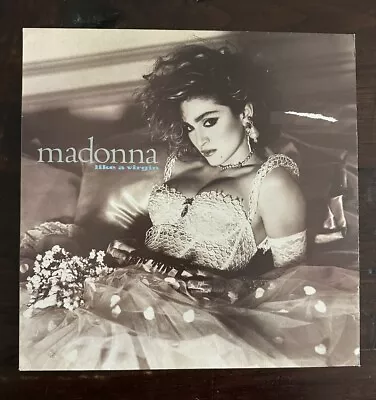 Madonna Like A Virgin Vinyl LP 1985 Vinyl 925 181-1 WX 20  Lyric Inner VG+/VG+ • £4
