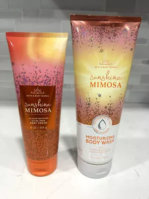 2 New Bath & Body Works Sunshine Mimosa Cream Lotion Moisturizing Body Wash • $29.50