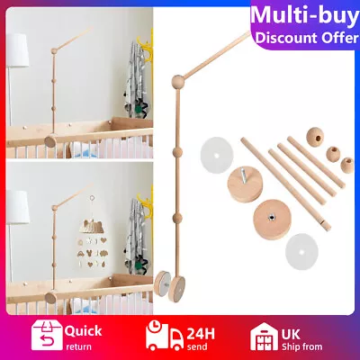 Baby Crib Mobile Bracket Set Infant Hanging Bed Cot Bell Holder Teether Toys • £8.21