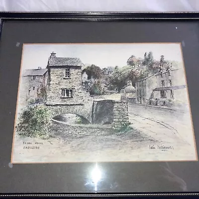 Vintage Print By Colin Williamson Of Bridge House Ambleside • £4.99