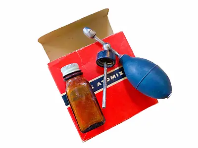 DeVilbiss Atlas Atomizer No 82 Amber Glass Bottle Vintage Perfume Atomizer • $73.59