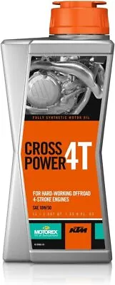 KTM Motorex Cross Power 4T 10W/50 (1-L) Engine Oil • $22.12