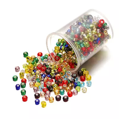 1800pcs 2.5mm Crystal Translucent Czech Glass Seed Loose Beads Spacer Bead • $2