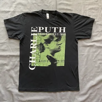 2018 Charlie Puth Tour T Shirt Womens Medium Black Voice Notes Honda Civic • £7.26