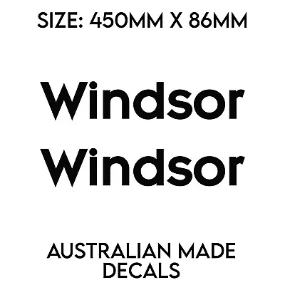 Windsor Caravans Camper Vinyl Decal Sticker Set Of 2. Premium Quality Vinyl. • $49.99