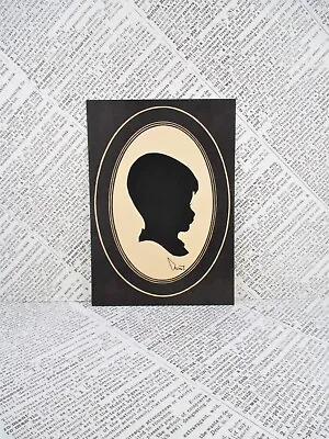 Vintage Young Boy Silhouette • $12